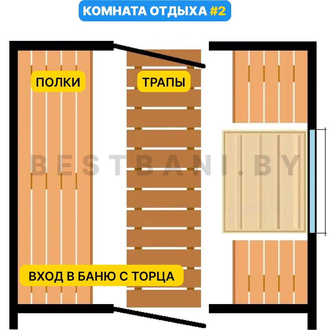 баня бочка комната отдыха чертеж | BESTBANI