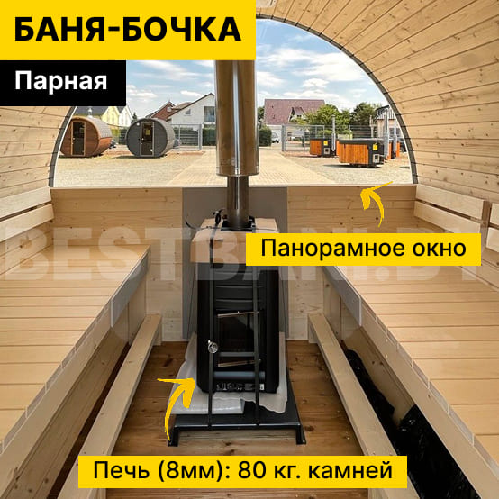баня бочка под фото | BESTBANI