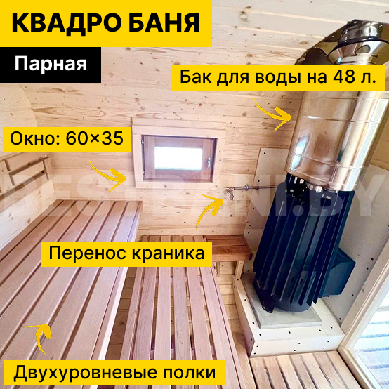 баня квадро хаус 4х6 | BESTBANI