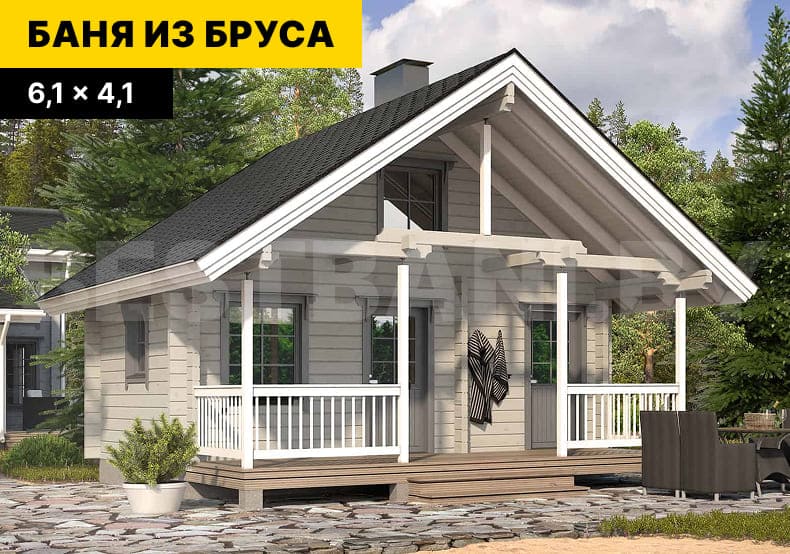 каркасная баня 6х4 | BESTBANI