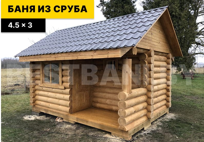 каркасные бани с террасой | BESTBANI