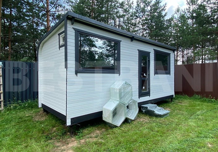 Баня «Парус» с терассой, общий вид