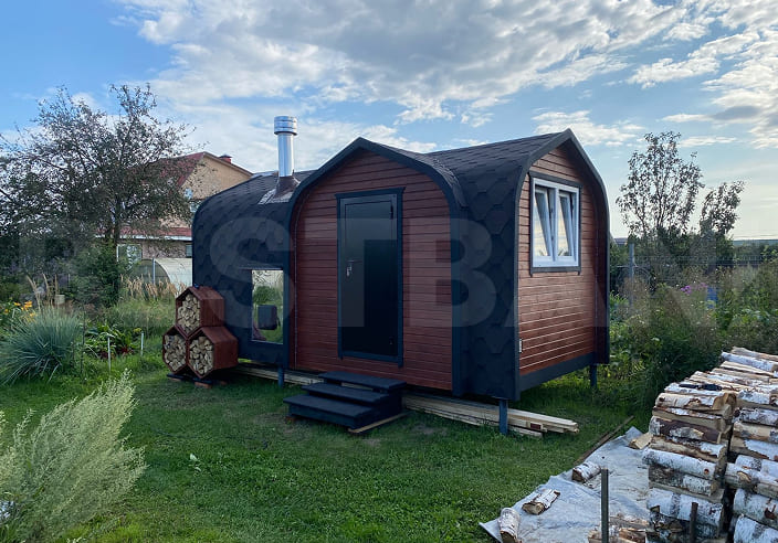 фото снаружи бани викинг в Лиде