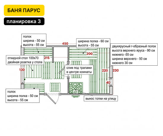 баня парус 4,5 м цена и фото