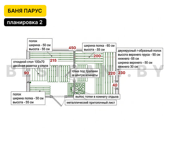 бани парус 4,5 метра под ключ цена и фото